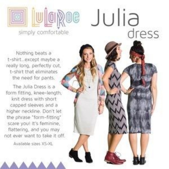 LuLaRoe Julia Knit Dress - Picture 3 of 10